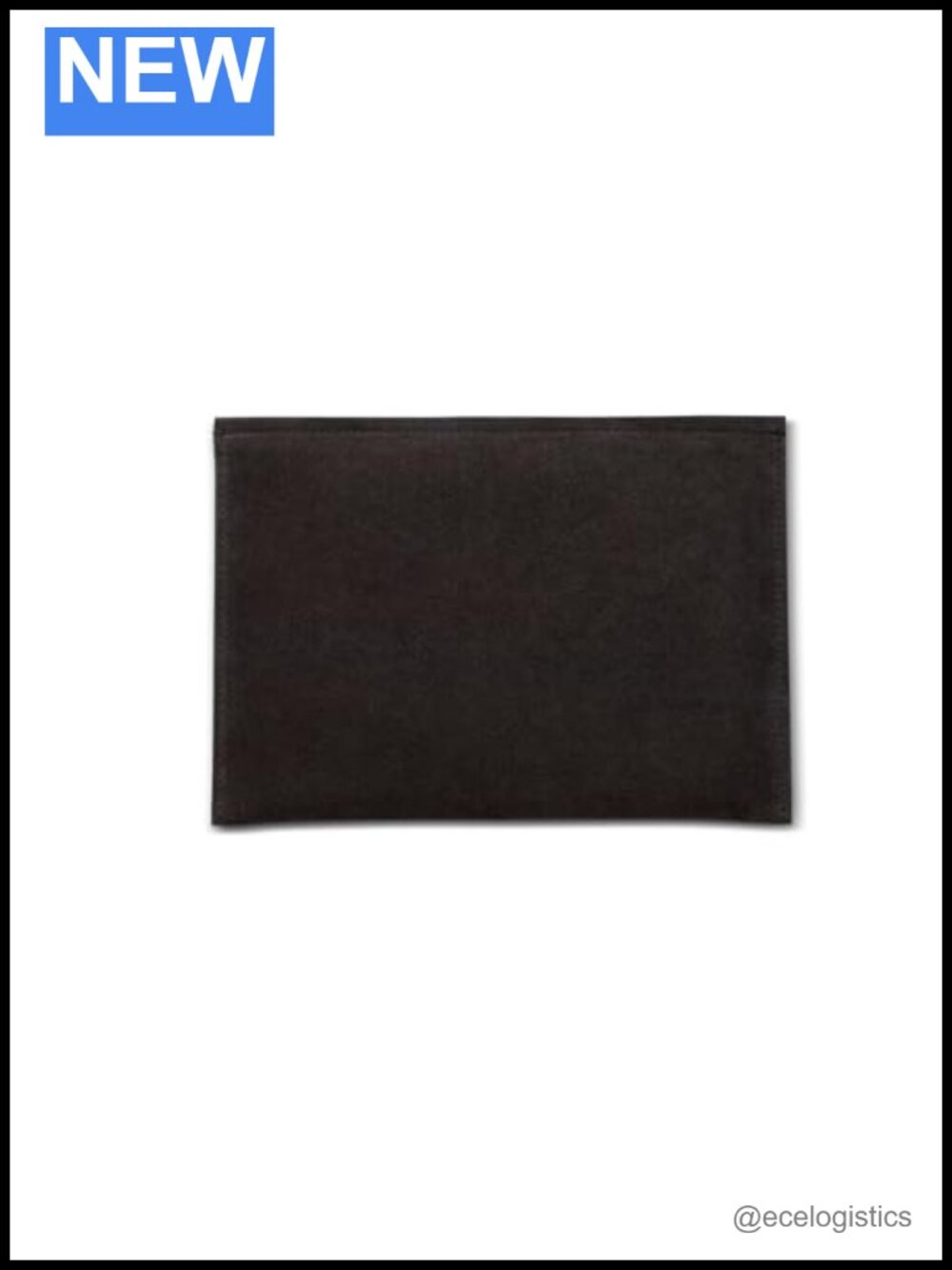 Minimalist Suede Pouch Handbag Leather Lined Zipper Top Versatile Carryall (No